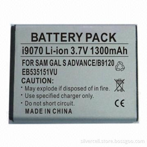 Li-ion Battery for Samsung i9070, with 1300mAh Capacity
